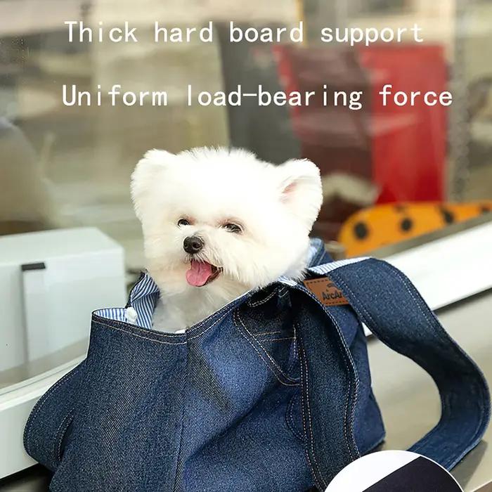 Sac de transport pour chien et chat, style cowboy, sac à bandoulière, sac à main, pour animaux de compagnie (Teddy, chat, panda), design ouvert, pour l'extérieur