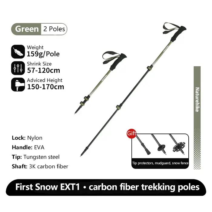 Canne de randonnée en fibre de carbone multifonctionnelle pour escalade et trekking en plein air à offrir pour femmes et hommes occassions spéciales