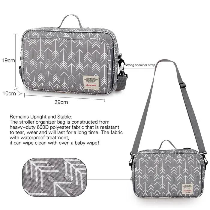 Sac de poussette pour bébé, étanche, Portable, sac de voyage pour maman, multifonction, rangement de