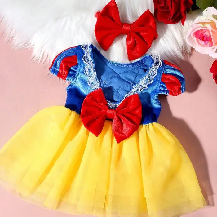 Robe de princesse en Tulle avec nœud papillon pour nouveau-né