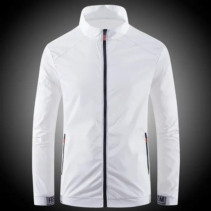 Vêtements de protection solaire pour hommes, ultra-fin, respirant, en soie glacée, tendance, résista