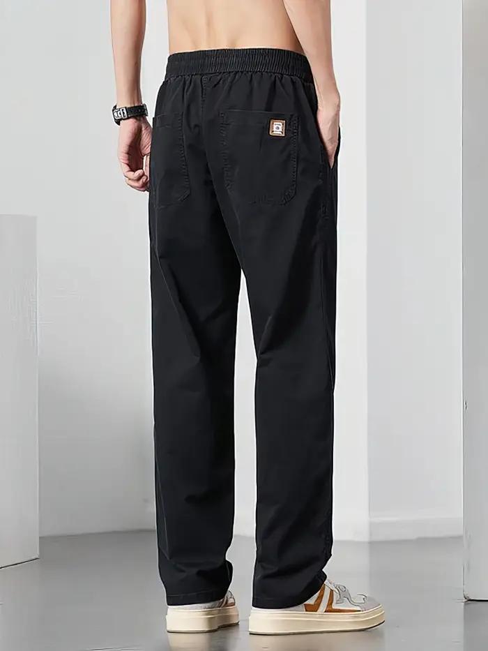 Pantalon Cargo droit décontracté pour hommes, jambe large, marron, Long, Cargo, travail d'affaires,