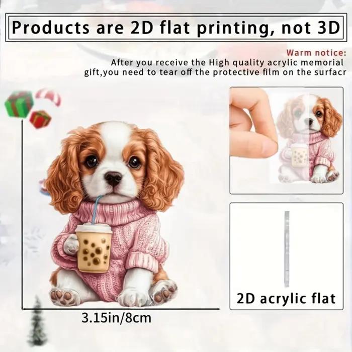 Porte-clés pendentif Cavalier King Charles épagneul