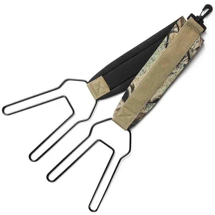 Sangle de transport néoprène pour gibier à plumes - Porte-oiseaux camouflage pour chasse