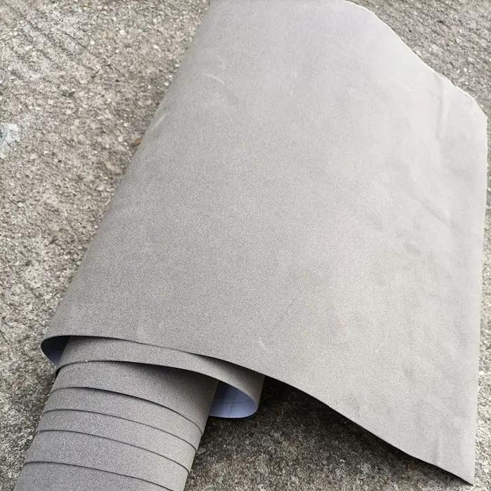 Autocollant d'enveloppe de voiture en vinyle, tissu suédé velours de qualité supérieure, 50x200cm, F