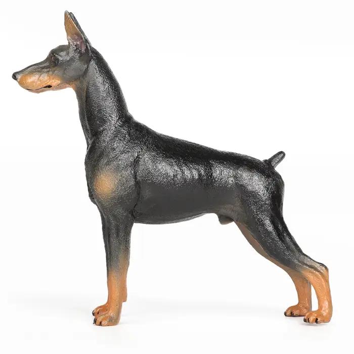 Figurine de Dobermann en PVC 1/6 pour collectionneurs et éducateurs, jouet pour enfants et adultes, cadeau pour les amoureux des animaux