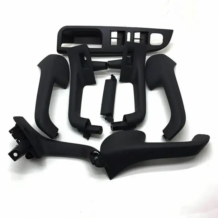 Ensemble de couvercles de poignée de porte intérieure de couleur noire, pour VW Golf 5 GTi MK5 Jetta