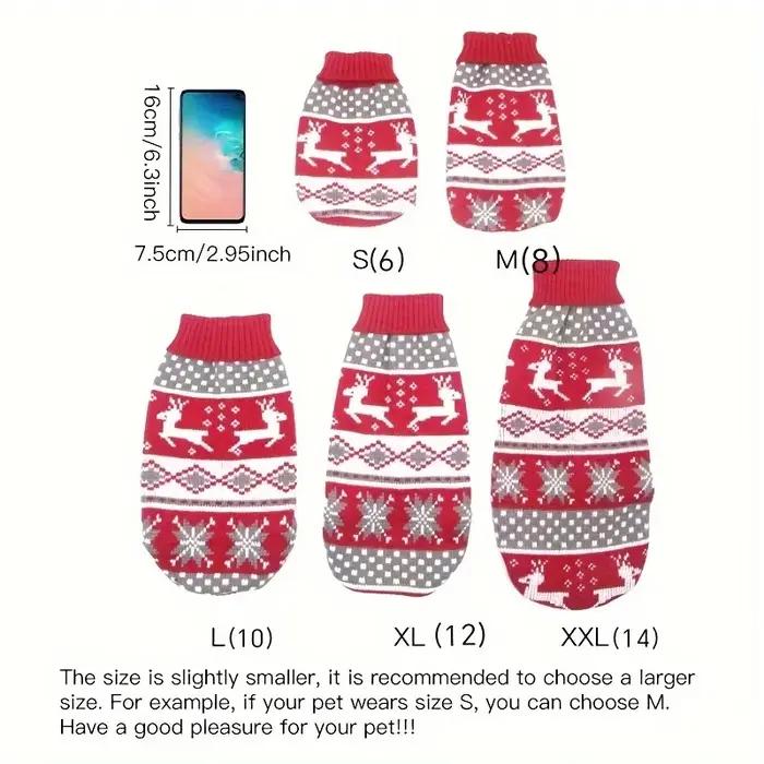 Pull pour animaux de compagnie de Style noël pour chiens et chats