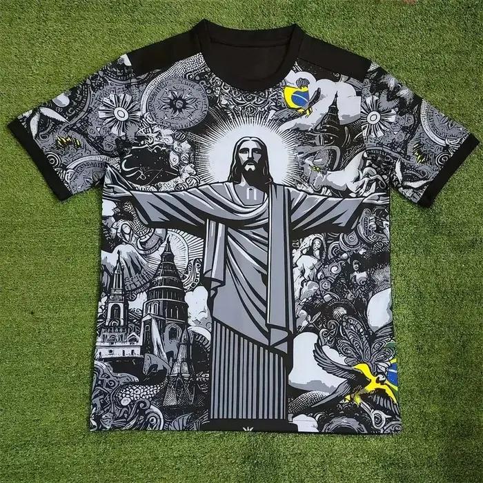 Le nouveau T-shirt pour hommes d'été 2025 avec impression de motifs de jésus en 3D est un vêtement d