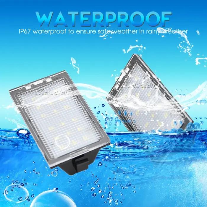 Lumière de plaque d'immatriculation LED pour Land Rover Discovery 3 4 Freelander 2 LR2 Range Rover Sport L320 2400 lumens sécurisée et durable pour votre véhicule