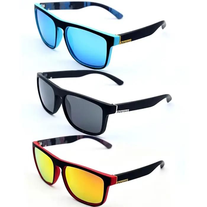 Lunettes de soleil polarisées vintage carrées luxe conduite pêche homme femme marque designer UV400