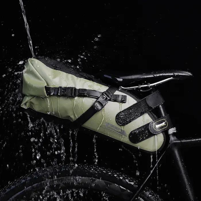 Rhinowalk sac de selle de vélo étanche 5L-13L grande capacité pliable sac arrière arrière réfléchiss