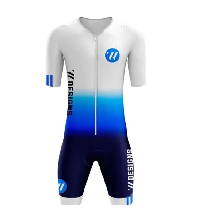 Combinaison de Triathlon à manches courtes pour hommes, Trisuit SpeedSuit, maillot de bain, vélo, co