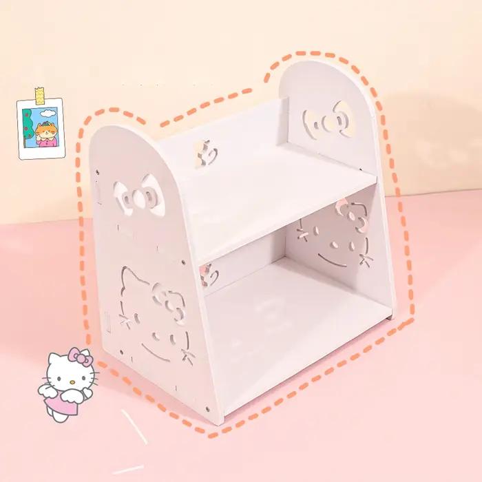 Présentoir de rangement pour poupées et accessoires de dessins animés Kawaii, étagère de rangement H