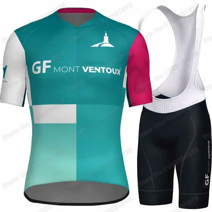 Maillot de cyclisme GF Mont Ventoux 2026 ensemble manches courtes vêtements de cyclisme été costume de chemise de vélo de route pour hommes cuissard à bretelles pour vélo occassions spéciales