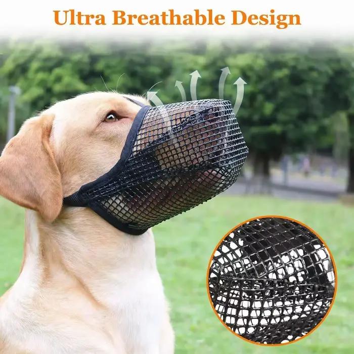 Muselière en maille respirante pour grand chien