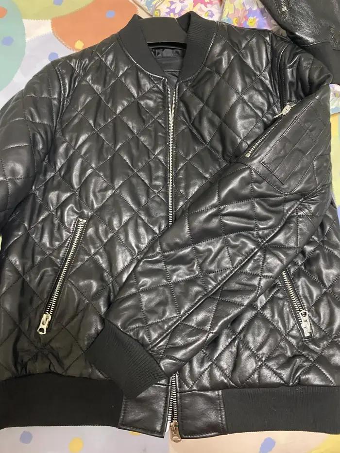 Haut de la boutique LNY-Veste en cuir véritable classique et décontractée