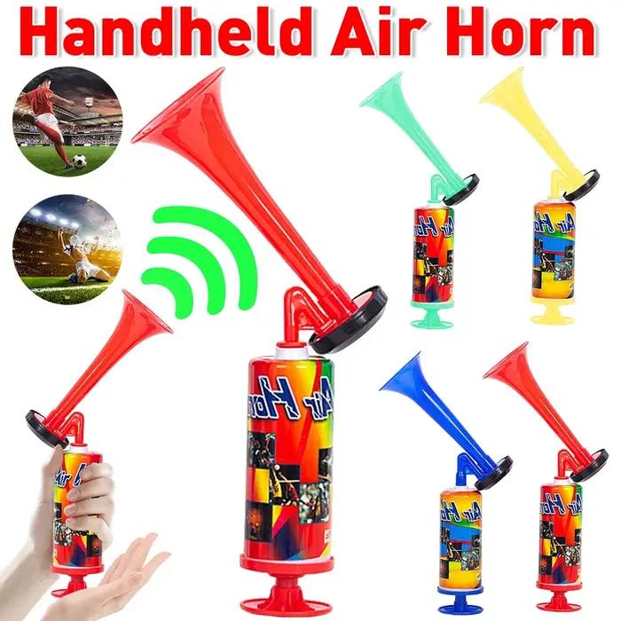 Corne d'encouragement de voix forte klaxon de jeu de football mini pompe à main klaxon pneumatique pour événements sportifs rassemblements fêtes d'anniversaire extérieur sécurité urgence bateau vert