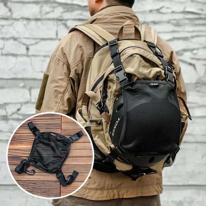 Filet de camouflage pour casque tactique - Poche de rangement Molle multifonction pour équipement de chasse