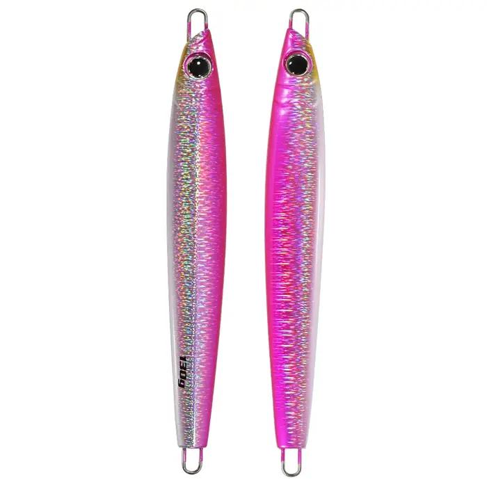 JIGGINGPRO 60g 80g 100g 130g 160g 200g Jig vertical métallique pour la pêche au jigging