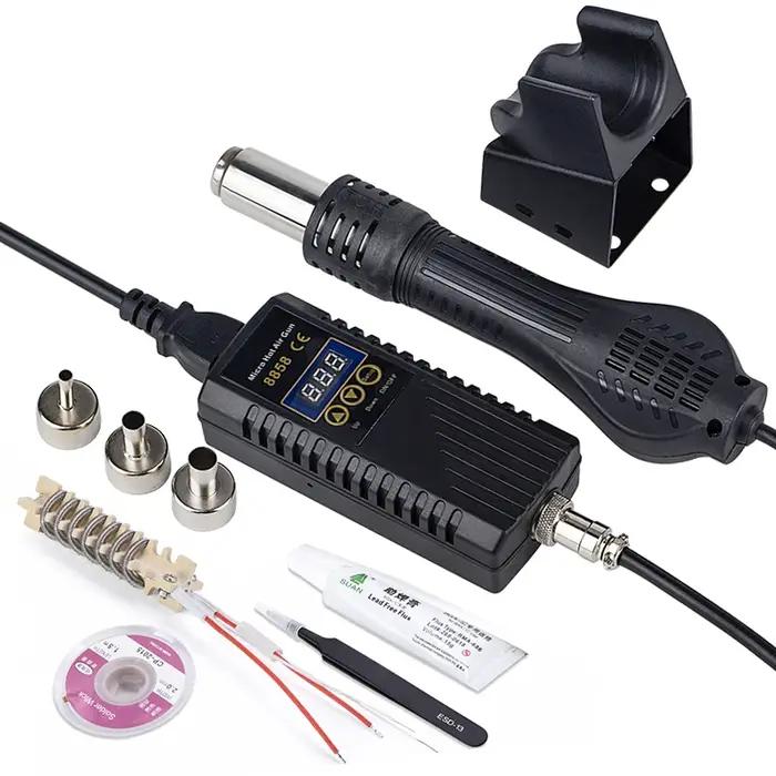 JCD 750W pistolet thermique affichage numérique Micro Station de soudage de retouche