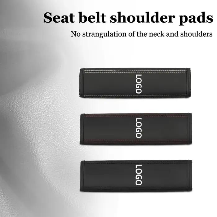 Ceinture de sécurité en cuir brodée pour Porsche Panamera Spyder Carrera Macan Boxster élégante et sécuritaire