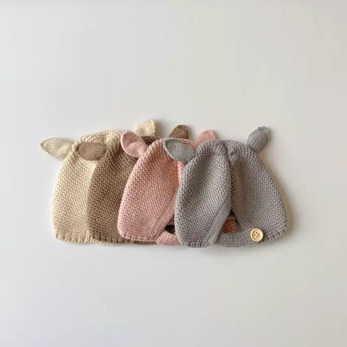 0-2 ans bébé chapeau automne hiver oreille lapin tricoté enfants chapeau bébé filles bébé garçons mi