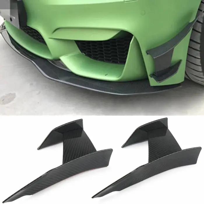 Autocollant Canard de becquet de séparateur d'aileron de lèvre 6 pièces pare-chocs avant de style de