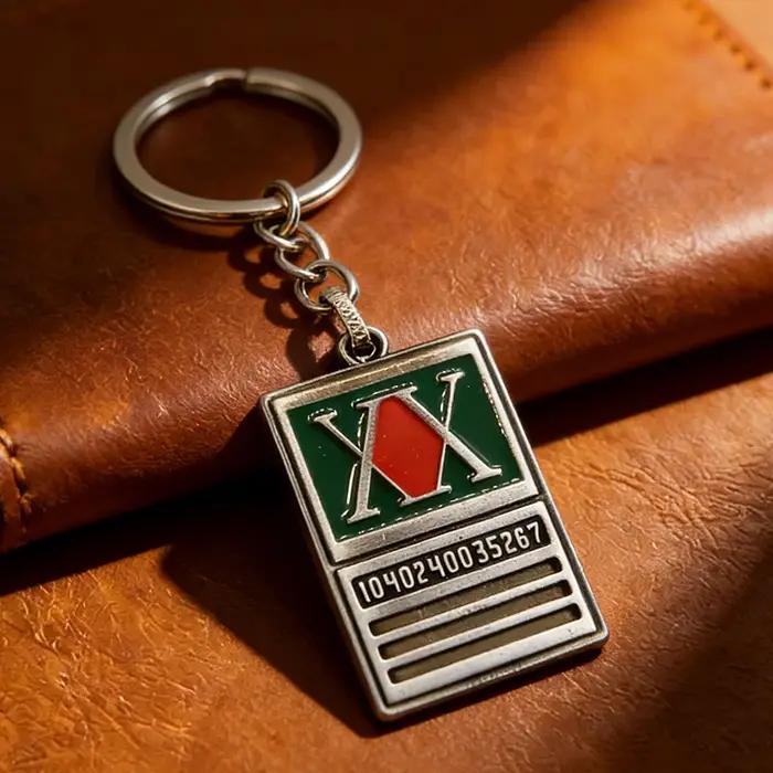 Porte-clés en métal Hunter x