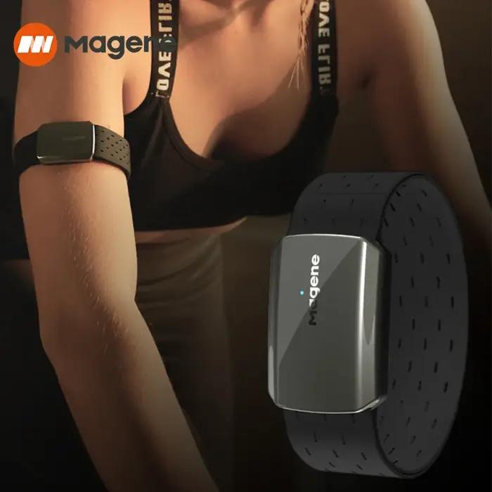 Magene moniteur de brassard de fréquence cardiaque double Mode Bluetooth ANT H803 capteur bras dragonne Fitness traqueur