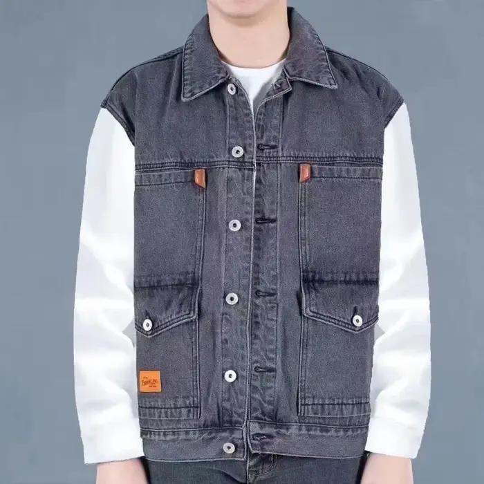 Gilet en jean rétro d'été décontracté pour hommes, veste Cargo sans manches, vêtements d'extérieur et manteaux pour automne et hiver, polyvalent pour occasions quotidiennes