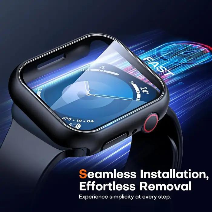 Protection verre trempé Apple Watch - Coque écran pour Series 10 9 Ultra 8 7 6 5 4 3 2 SE 49MM 45MM 41MM 40 44MM