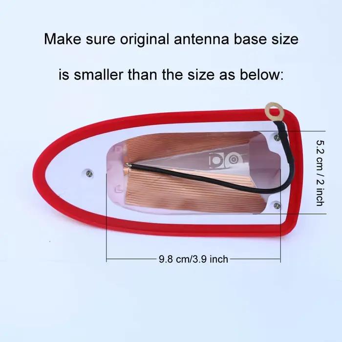 Antenne universelle aileron requin voiture - Signal FM/AM toit compatible Renault Clio 1 2 3 4 5