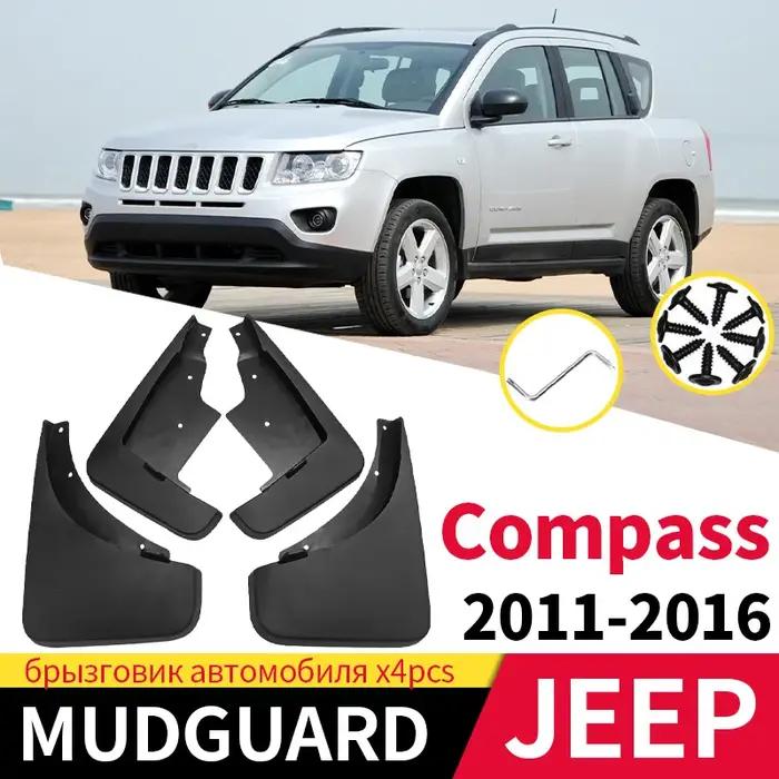 Bavettes de voiture garde-boue pour Jeep Compass 2011-2016