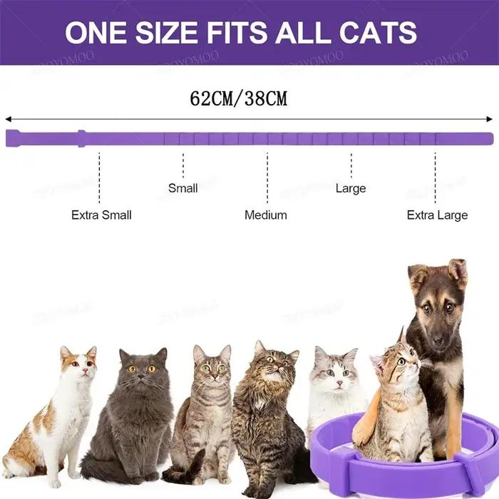 Collier Apaisant en Gel de Silice pour Animaux de Compagnie Réglable et Confortable Pour Chiot, Chaton, Grand Chien Occasions Spéciales