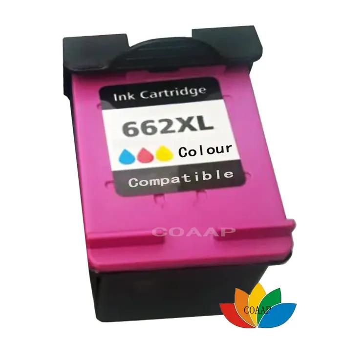 Cartouches d'encre 662 rechargeables pour imprimante HP Deskjet, 2 paquets, 2645, 3515, 3545, 4515, 4645, tout-en-un