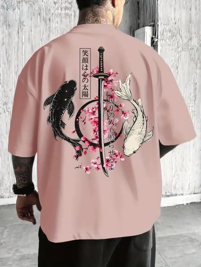 T-shirt d'été confortable et respirant à col rond pour hommes européens et américains