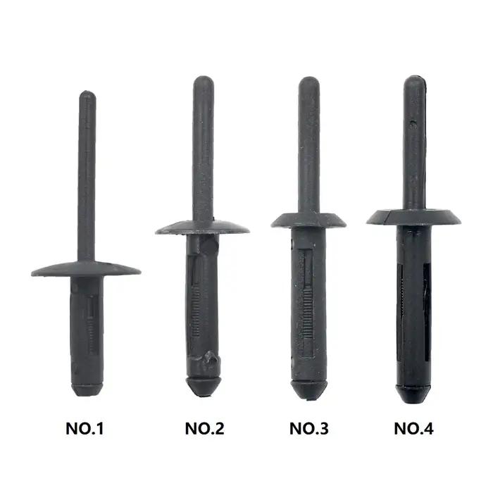 Rivets aveugles d'expansion en plastique pour arc de roue de voiture, 50 pièces, Clip de pare-chocs,