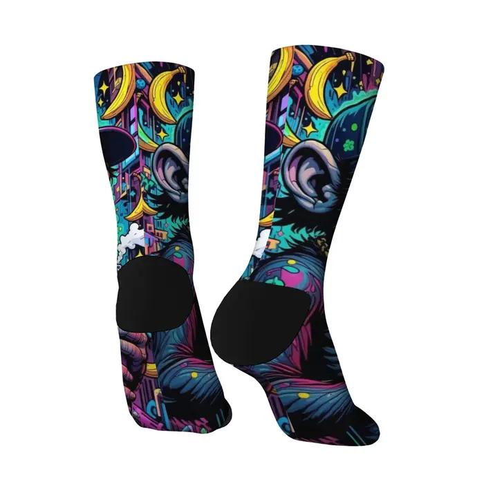 Chaussettes fun singe hip hop pour chasseurs - Style Harajuku original cadeau fête confortable