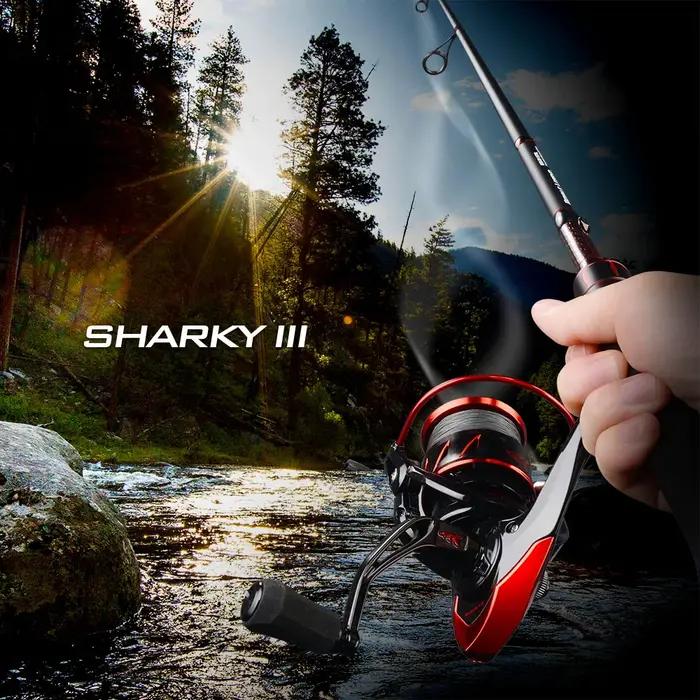 KastKing – moulinet de pêche à tambour fixe Sharky III, équipement innovant et résistant à l'eau, av
