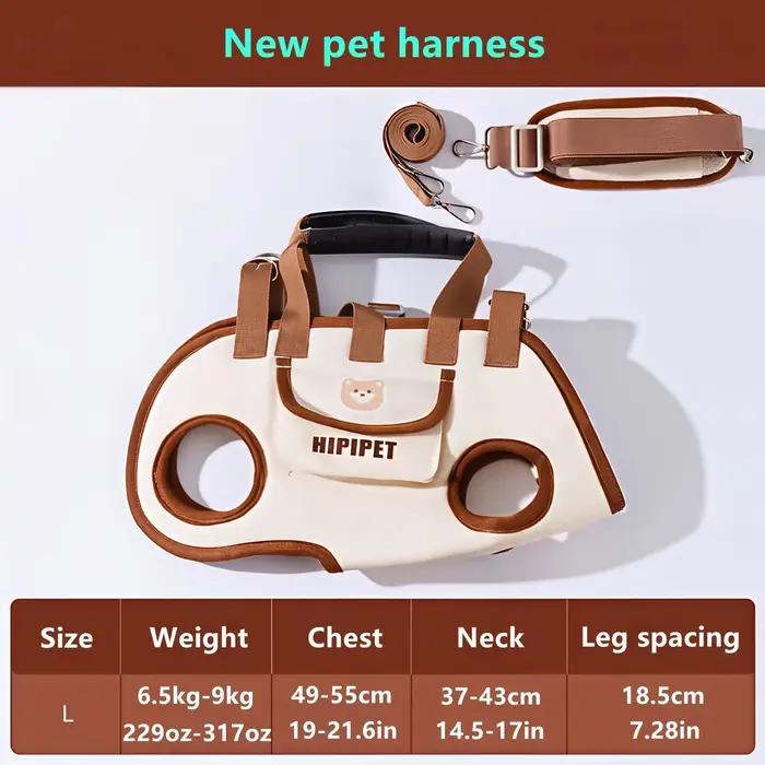 Sac de transport pour petits chiens et chats oxford cloth avec harnais réglable pour randonneurs et usages quotidiens