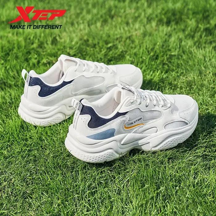 Xtep chaussures décontractées pour hommes été nouvelle maille respirant semelle épaisse rehaussée lé
