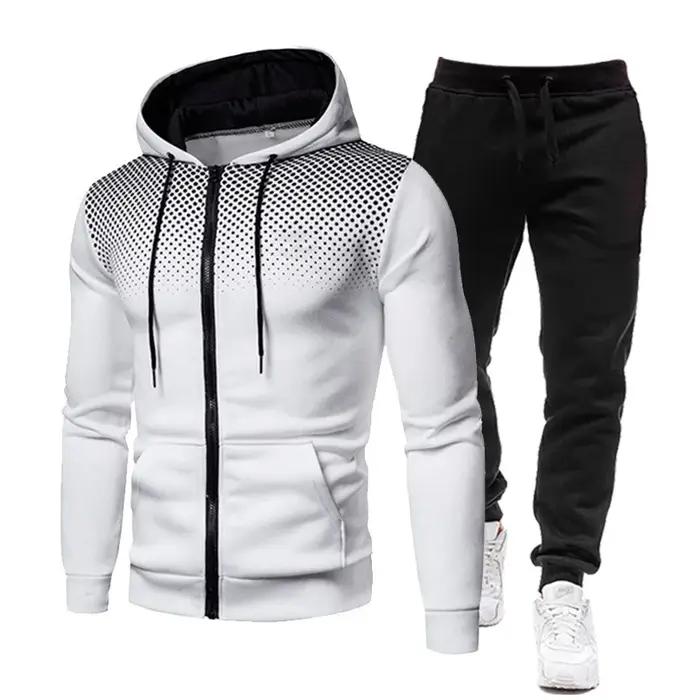 Survêtements pour hommes vêtements pour hommes ensembles pour hommes ensemble à capuche fermeture éc