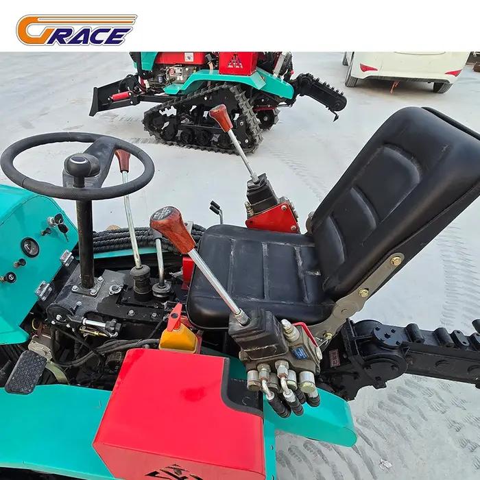 Mini Tracteur sur Chenilles 5 en 1 Polyvalent pour Fermes Travaux Agricoles Occasions Spéciales