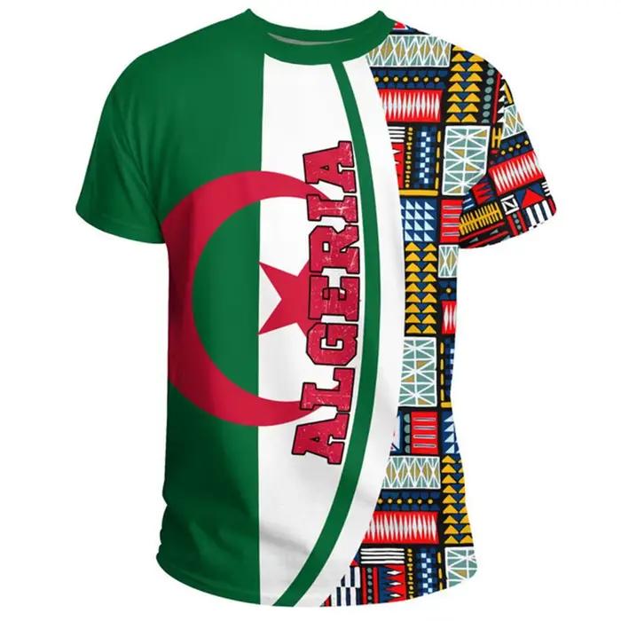T-shirt Algeria Feel graphique pour hommes et enfants, t-shirt décontracté d'été, Y2K, cadeaux pour hommes, polyester respirant, polyvalent pour printemps et été