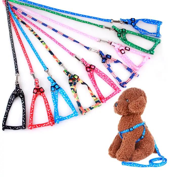 Laisse pour petit chien bon marché, laisse pour chiots, ensemble de laisse et harnais pour animaux de compagnie, ensemble de cordes en plomb mignonnes, laisse pour chaton, décoration de choses pour an