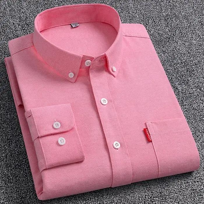 Chemises Oxford à manches longues pour hommes