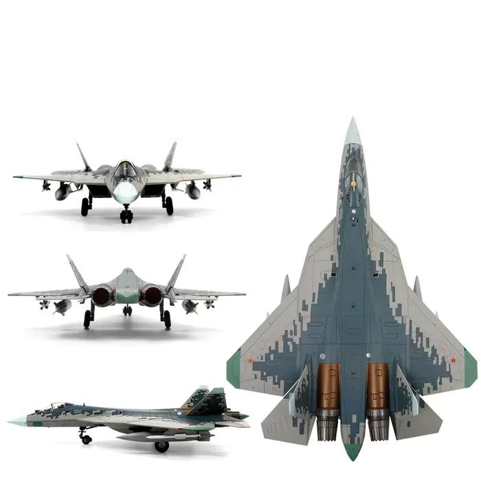 Simulé 1:72 Su-57 Su 57 T50 avion de combat avion de combat avion en alliage 2122mm Skywalker noir x