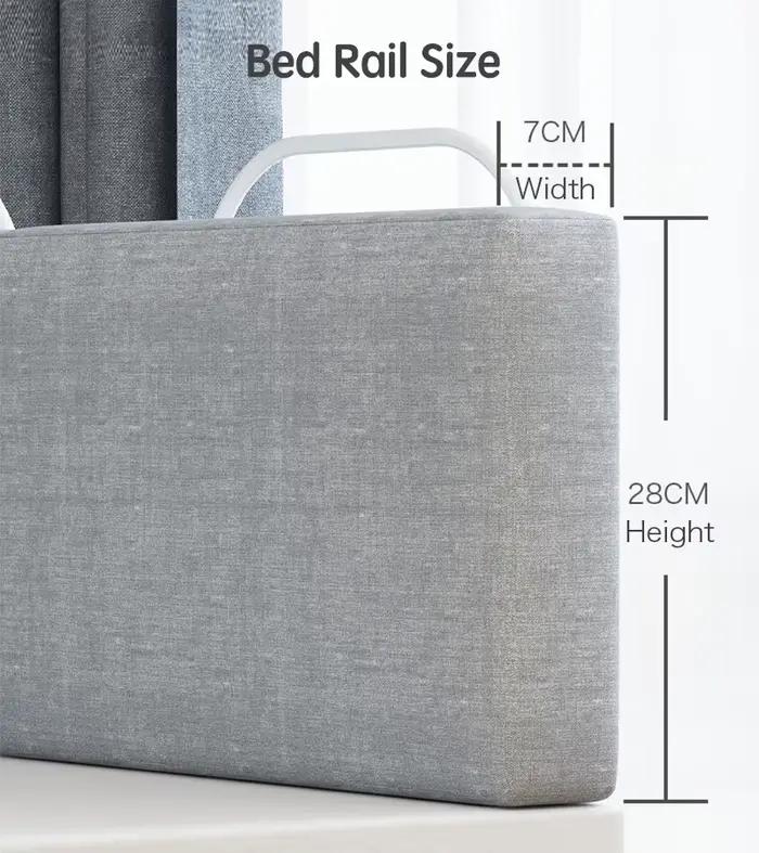 Barrière de lit pour enfant en lin élégante sécurité bébé nouveau-né chambre occasion spéciale cadeau