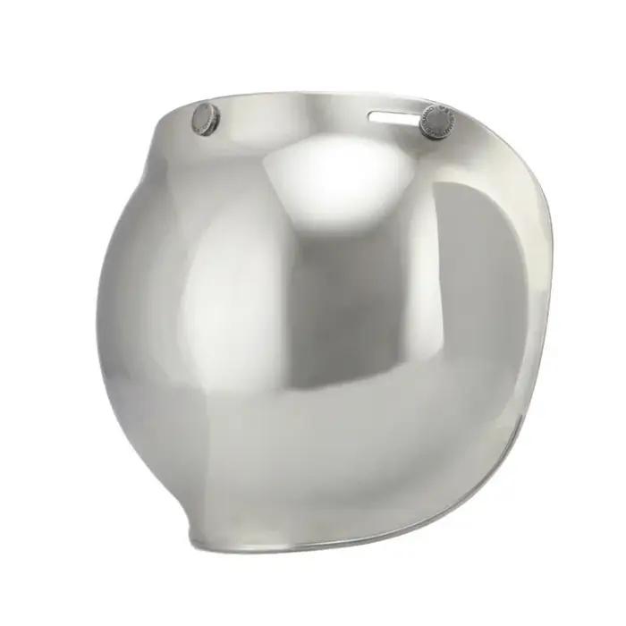 Visière à bulles pour casque de moto, visage ouvert de qualité supérieure, 12 couleurs disponibles,